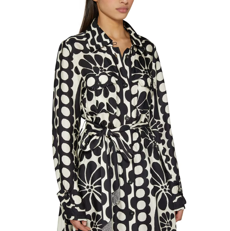 Tatiana™ | Printed Lace-up Waist-Cinching Dress Dress
