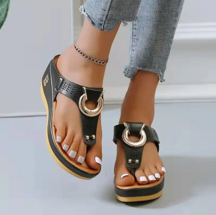 Monroe™ | Stability-Enhancing Therapeutic Sandals Black Shoes & Sandals