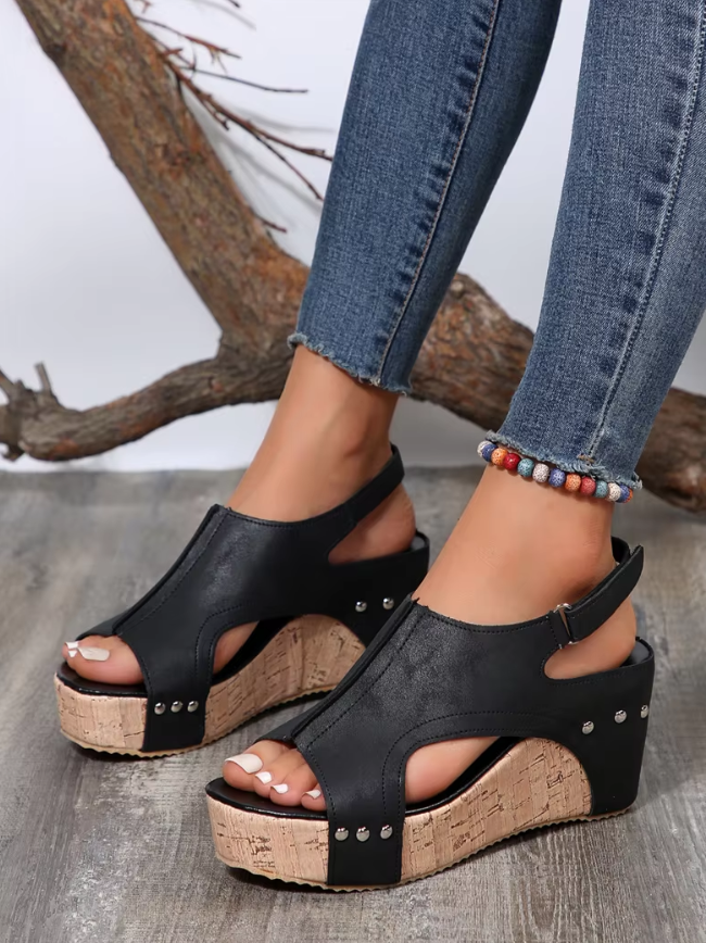 Thalia™ | Stylish Wedge Sandals Shoes & Sandals