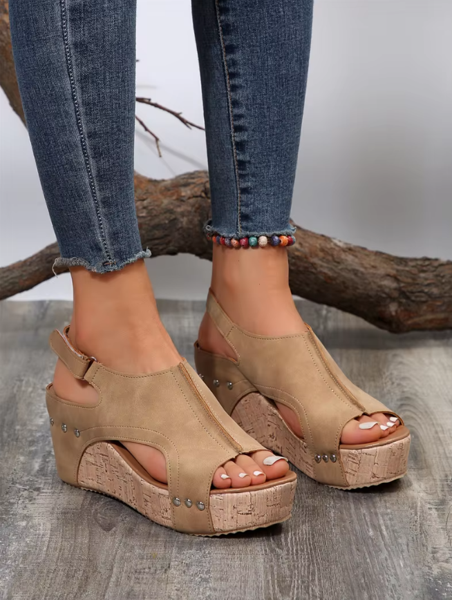 Thalia™ | Stylish Wedge Sandals Shoes & Sandals