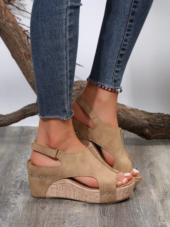 Thalia™ | Stylish Wedge Sandals Shoes & Sandals