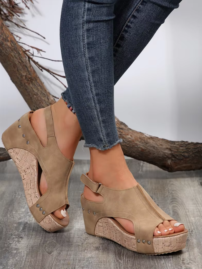 Thalia™ | Stylish Wedge Sandals Shoes & Sandals