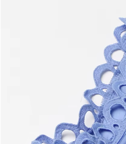 Emery™ | Blue Capri Mini Broderie Lace Dress Dresses