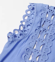 Emery™ | Blue Capri Mini Broderie Lace Dress Dresses