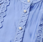 Emery™ | Blue Capri Mini Broderie Lace Dress Dresses