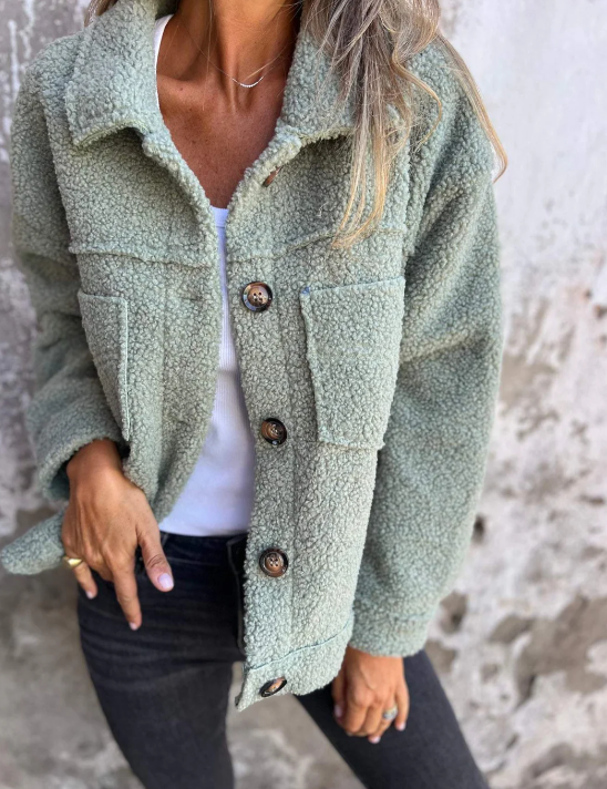 Adira Autumn Coat for Stylish Women with Warmth and Comfort Light Green Jackets
