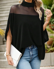 Carina | Sleek Batwing Sleeves L Blouse
