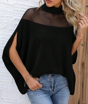 Carina | Sleek Batwing Sleeves S Blouse