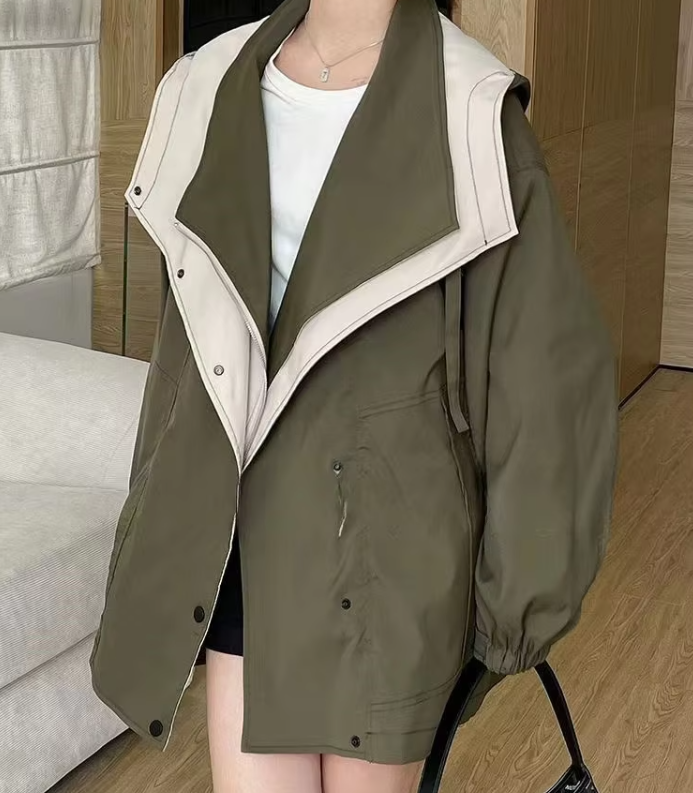 Sofina™ | Stylish and Water-Repellent Trench Coat Green Jackets