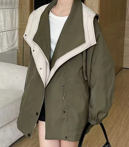 Sofina™ | Stylish and Water-Repellent Trench Coat Green Jackets