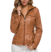 Harriet™ | Refined Classic Leather Jacket Brown Jackets