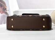 Vintage-Inspired Letter Print Women's Crossbody Handbag Handbags
