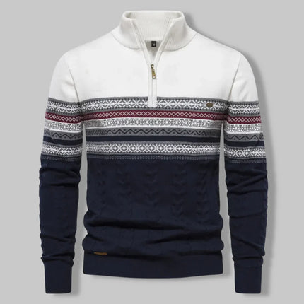 Oslo Quarter Zip Sweater White Sweater