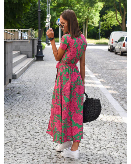 Lara™ | Stylish V-neck Sexy Split Dress Dress