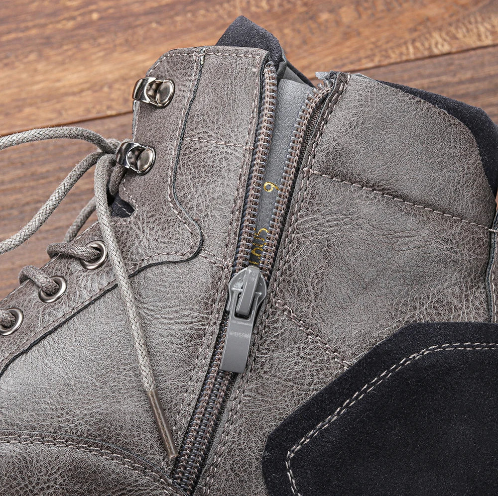 Frontier Leather Boots Durable Comfort Non Slip Sole for Men Boots