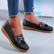 Celeste - Genuine Leather Tassel Moccasins Shoes