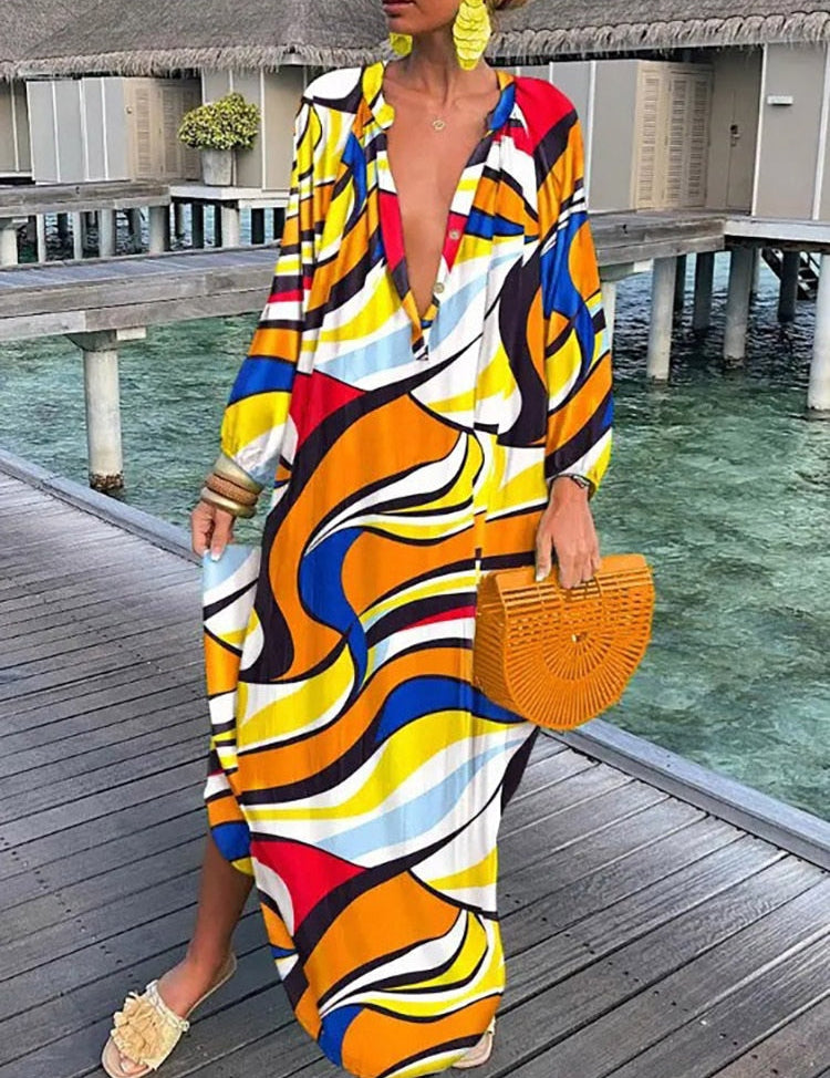 Nerys | Maxi dress Yellow Dresses