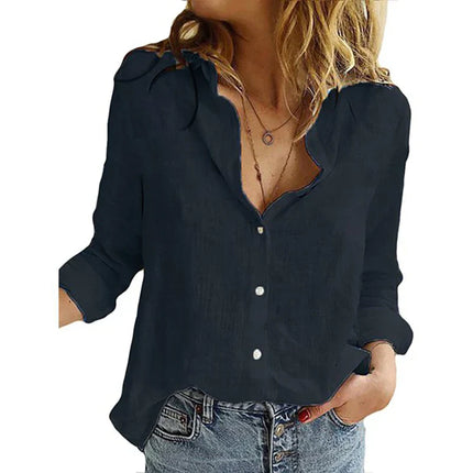 Lily | Women's Print Shirt Black