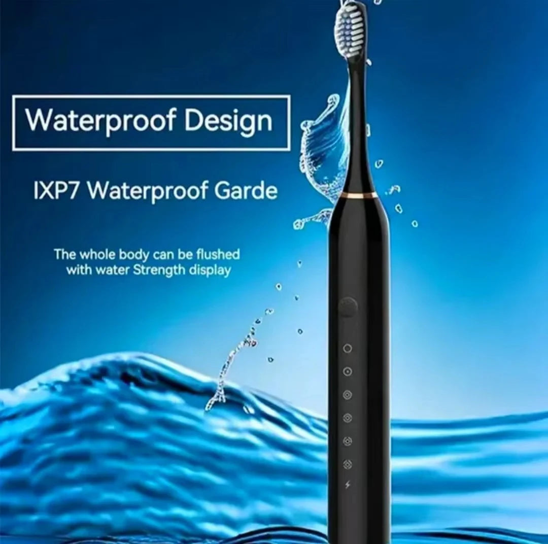 USB Sonic Toothbrush – 6-Mode Waterproof Cleaner Accessories
