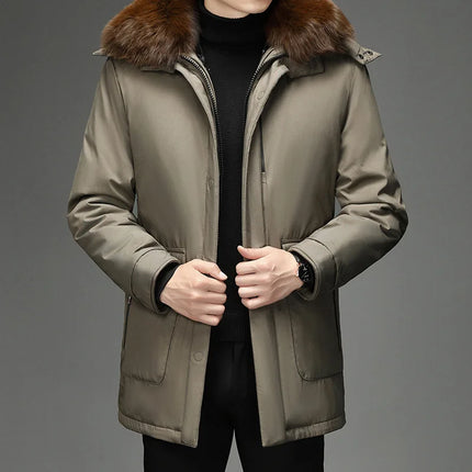 Alpaca Hooded Coat Gray Coat