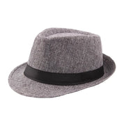 Stylish Wide-Brim Straw Hat for Summer Sun gray Adult Hats