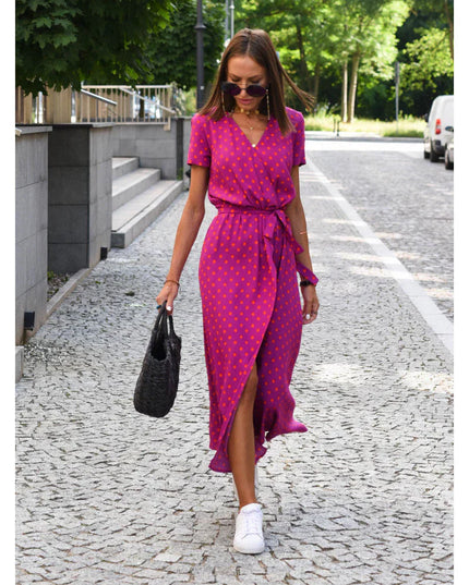 Lara™ | Stylish V-neck Sexy Split Dress Dress