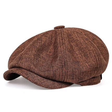 Unisex Casual Newsboy Hats brown One Size Hats