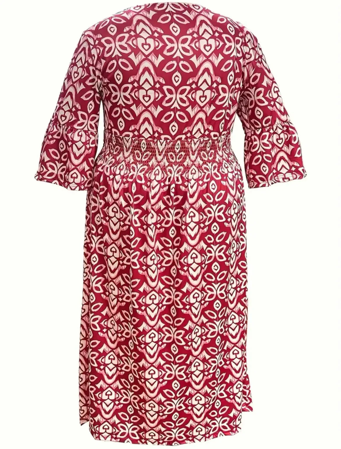 Ruth™ | Casual V-Neck Printed Dress Dresses