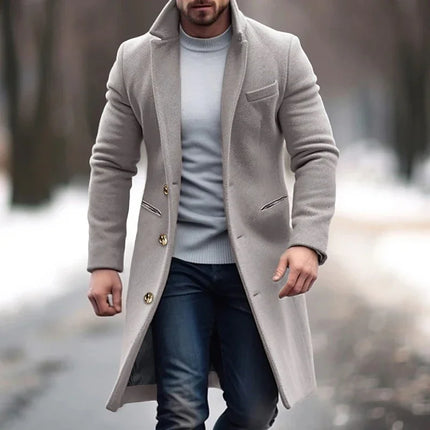 Vick | Executive's Woolen Coat Grey
