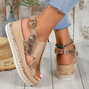 Kimberly | Elegant Wedge Sandals Shoes & Sandals