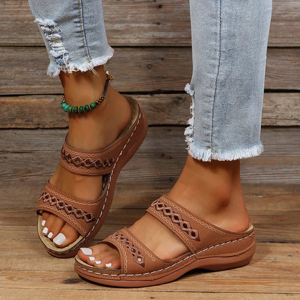 Diana™ | Chunky Orthopedic Sandals Dark brown Shoes & Sandals