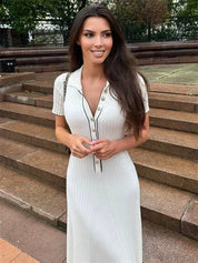 Cosette™ | Casual Knitted Maxi Dress Dresses