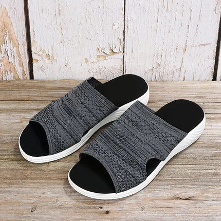 Penelope™ | Orthopedic Wedge Sandals Gray Shoes & Sandals