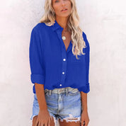 Rachel | Casual Blouse Dark blue Blouse