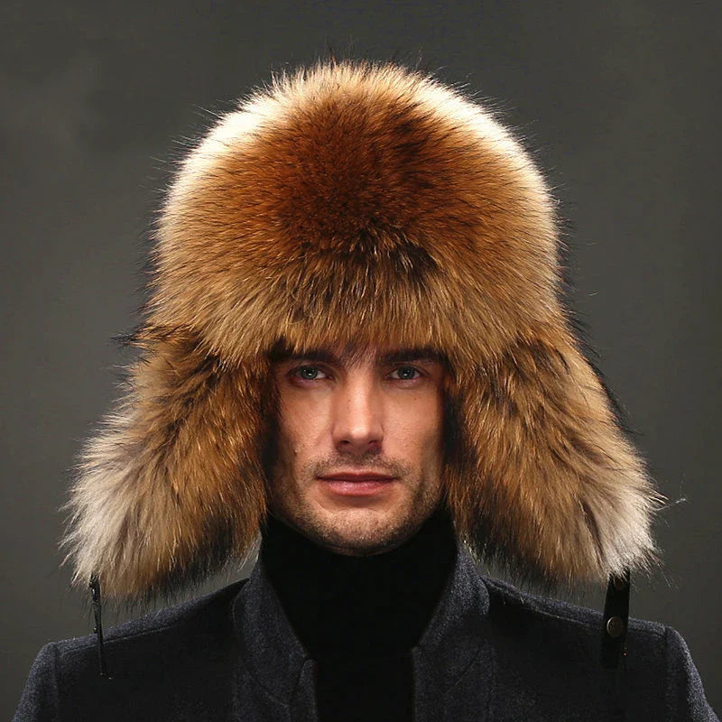 Faux Fur Hat – Unisex Winter Ear Flap Trapper Hat Hats