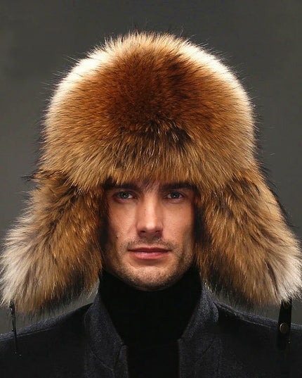 Faux Fur Hat – Unisex Winter Ear Flap Trapper Hat Hats