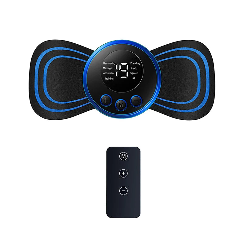 EMS Neck Massager – 8 Modes 19 Levels Pain Relief with remote control Kleding & Accessoires