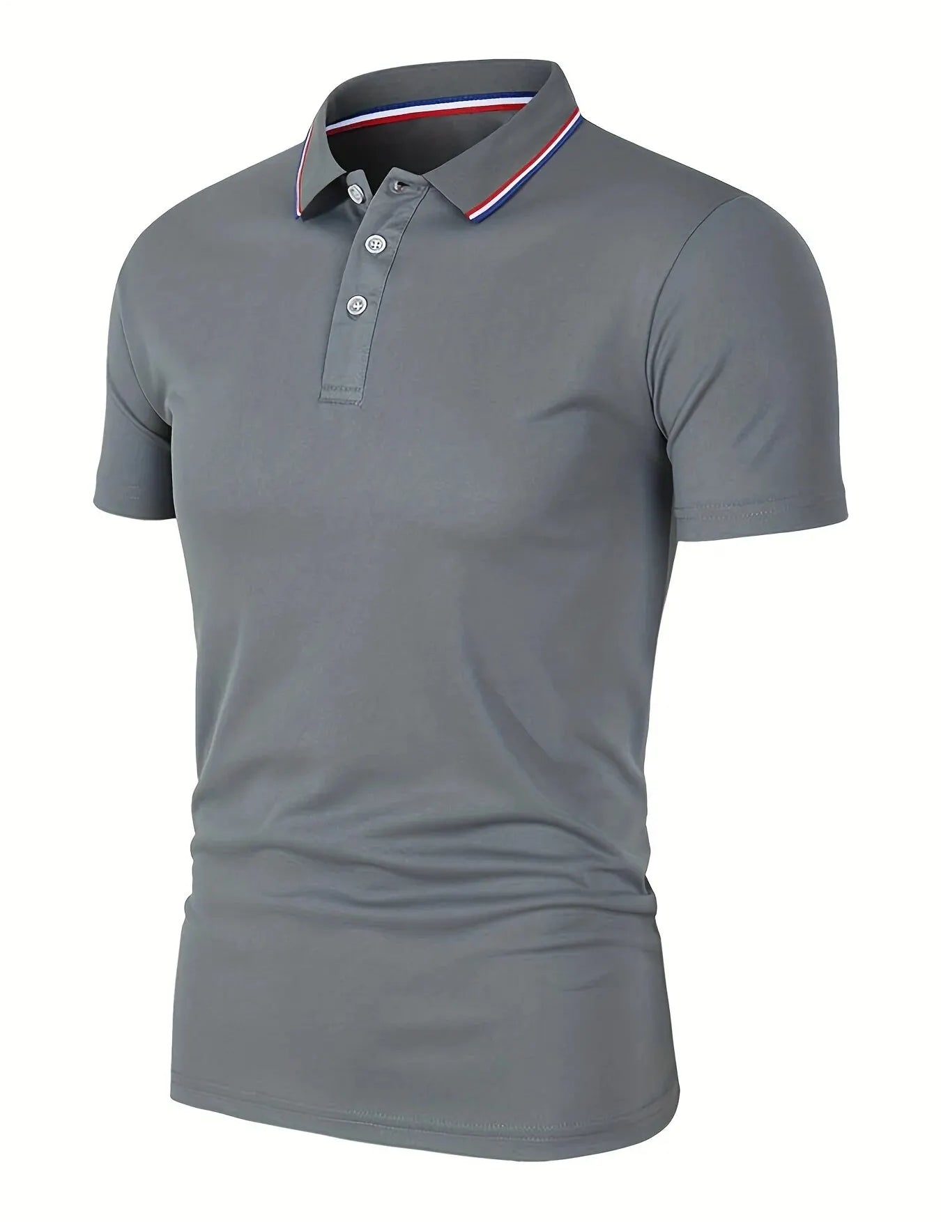 Premium Men’s Breathable Cotton Polo T-Shirt Grey T Shirts
