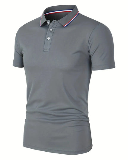 Premium Men’s Breathable Cotton Polo T-Shirt Grey T Shirts