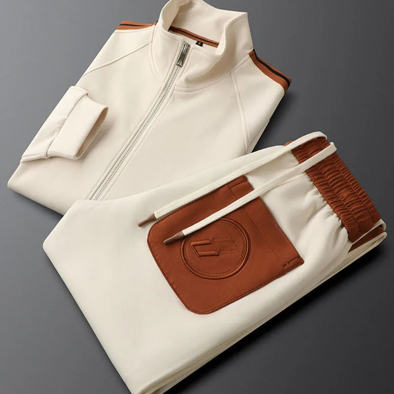 Zenith Premium Tracksuit Set Cream