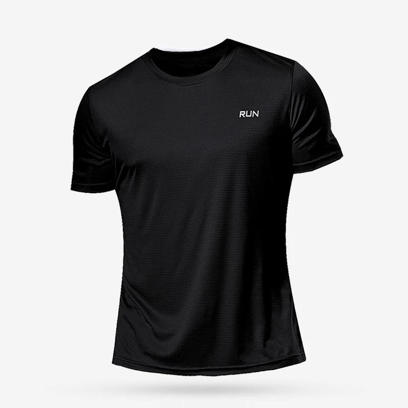 Quick-Dry Compression Athletic Tee – Lightweight Gymwear black T Shirts
