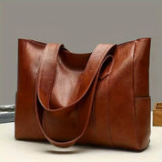 Vintage Large Capacity Vegan Tote Bag Coffee Tote Bags