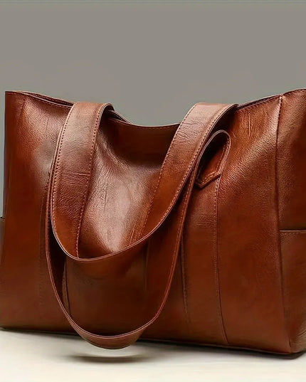 Vintage Large Capacity Vegan Tote Bag Coffee Tote Bags