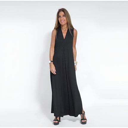 Delilah | Elegant long dress (+ Free Cardigan) Black Dress