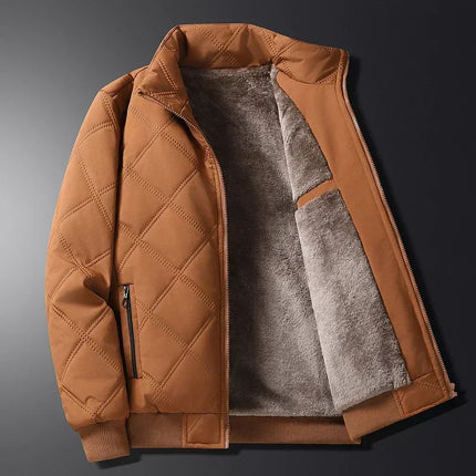 Elegant Winter Coat for Men Brown Winter Coat