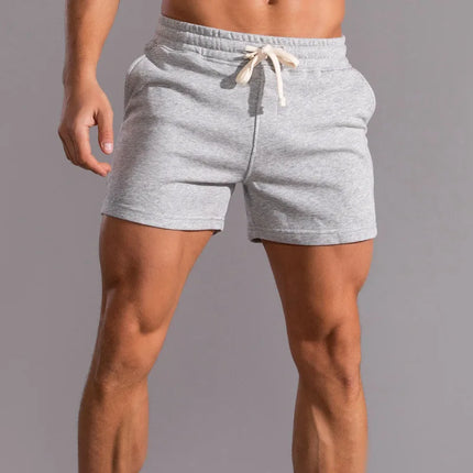 Men's 100% Cotton Breathable Casual Summer Shorts light gray Shorts