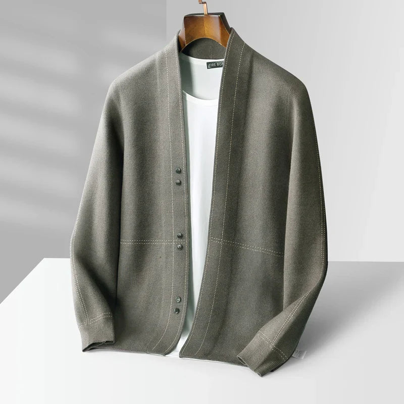 Men Heritage Cashmere Cardigan Men Cardigan