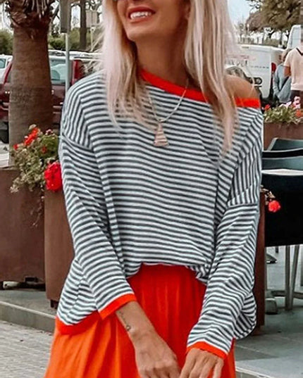 Léa Blanchet Striped Breathable T-Shirt T-Shirts