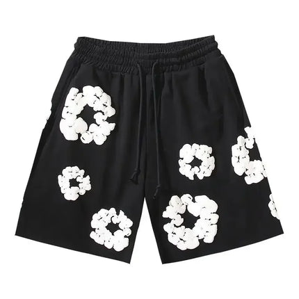 Denim Tears Floral Shorts Pant Black Shorts