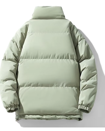 Collared Puffer Jacket Men's Clothing